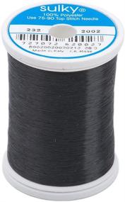 img 1 attached to ⚪️ Sulky Of America 0.004mm Smoke Invisible Polyester Thread - 2200 yd - 232-2002