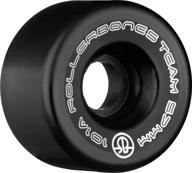 🛼 experience high performance with rollerbones team logo 101a recreational roller skate wheels (set of 8) logo