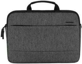 img 4 attached to 🎒 Incase City Brief 16-inch Urban-Pro Shoulder Bag, Compatible with MacBook Pro up to 16 inches, Heather Black and Gunmetal Grey (CL60591)