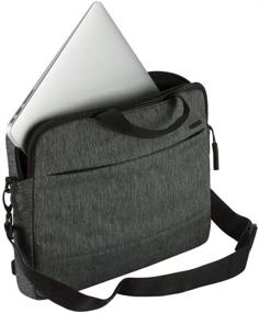 img 3 attached to 🎒 Incase City Brief 16-inch Urban-Pro Shoulder Bag, Compatible with MacBook Pro up to 16 inches, Heather Black and Gunmetal Grey (CL60591)