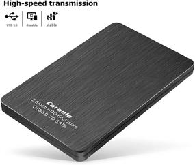 img 2 attached to Caraele 500GB Ultra Slim Portable External Hard Drive USB3.0 Mobile HDD Storage for PC, Desktop, Laptop, Chromebook, MacBook, Xbox One, Xbox 360, PS4 - Black