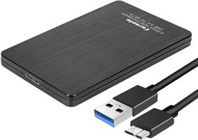 img 4 attached to Caraele 500GB Ultra Slim Portable External Hard Drive USB3.0 Mobile HDD Storage for PC, Desktop, Laptop, Chromebook, MacBook, Xbox One, Xbox 360, PS4 - Black