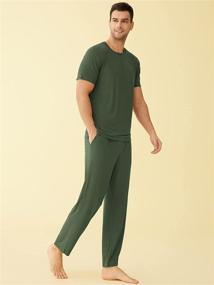 img 2 attached to Latuza Viscose Pajamas Pockets ArmyGreen