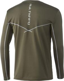 img 1 attached to 👕 HUK Men's Icon X: Ultimate Sun Protection Fishing Shirt for Long Sleeve Comfort