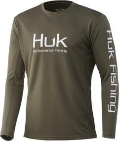 img 2 attached to 👕 HUK Men's Icon X: Ultimate Sun Protection Fishing Shirt for Long Sleeve Comfort