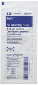 img 1 attached to 🩹 COVIDIEN 1238 Нестиковые прокладки Telfa Prepack - 50 штук, 8x3 дюйма