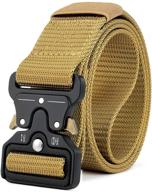 mozeto tactical military quick release heavy duty men's accessories in belts logo