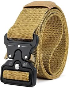 img 4 attached to Military Quick Release Heavy Duty Men's Belt - MOZETO Tactical Accessories
