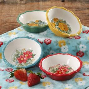 img 3 attached to Pioneer Woman Vintage Floral Plate: Timeless Elegance for your Dining Décor