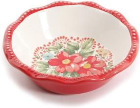 img 1 attached to Pioneer Woman Vintage Floral Plate: Timeless Elegance for your Dining Décor