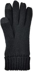 img 2 attached to Stay Warm in Style: Bruceriver Knitted Thinsulate Diamond Dk Gray Men's Gloves & Mittens