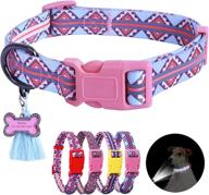 🔆 enhanced visibility: osonm reflective dog collar with double reflection lines for small medium large dogs logo