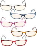 👓 enhance eye comfort and protect vision with reducblu blue light blocking glasses for women - computer readers logo