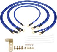 universal 5-point car grounding kit - acouto auto earth cable system for enhanced grounding and stability logo