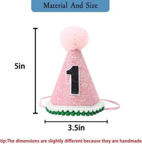 img 1 attached to 🍉 One in a Watermelon 1st Birthday Headband - Glitter Crown for Boys or Girls - Sparkled Baby Hat for Best Photo Booth Props, Backdrop & Cake Smash (Pink)