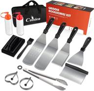 🍳 complete 13-piece griddle accessories kit for blackstone and camp chef - spatula set, carry bag, cleaning tools - perfect for bbq, teppanyaki, and camping logo