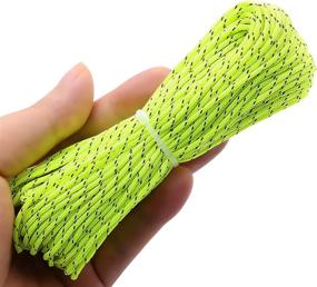 img 1 attached to 🏕️ ThreeBulls 1.8mm High-Visibility Reflective Guyline Tent Rope Camping Cord Paracord, 65 Feet