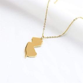 img 3 attached to 🌍 Yiyang State Necklace Pendant: Country Map Charm Jewelry, Ideal Gift for Women and Teens