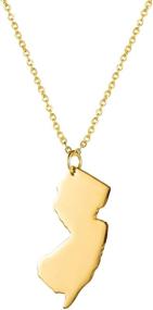 img 4 attached to 🌍 Yiyang State Necklace Pendant: Country Map Charm Jewelry, Ideal Gift for Women and Teens