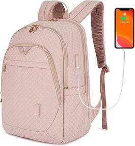 img 4 attached to 🔌 Smart Business Charging Backpack: BAGSMART Backpacks for Ultimate Efficiency