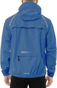 img 4 attached to Bike Golf Jacket: BALEAF Men's Waterproof Rain Windbreaker for Cycling & Running - Reflective, Lightweight and Windproof