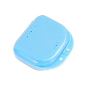 img 4 attached to 🦷 Premium Orthodontic Retainer Case: Ventilated Denture Box for Mouthguards, Aligners, and More - Hinged Lid Snaps, Travel-Friendly - 12 Months Warranty