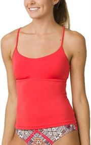 img 2 attached to PrAna Makoa Tankini Crimson Medium Women's Clothing for Swimsuits & Cover Ups