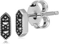 gemondo sterling silver marcasite earrings logo