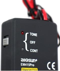 img 2 attached to 🔍 ALLOSUN Automotive Cable Wire Tracker Test Short & Open - Car Tracer Finder DC 6~42 Volts, Black (EM415PRO)