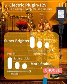 img 2 attached to WENFENG 2 Pack 66Ft 335 Led Rope Lights Remote Control, Low Voltage Waterproof Clear Tube Lights, 8 Modes Twinkle Lights for Indoor Outdoor Use, Halloween Christmas Bedroom Patio Decoration (Warm White)