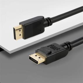 img 1 attached to 🔌 Кабель DisplayPort на DisplayPort от CableCreation длиной 16,5 фута - кабель DP на DP с золотым покрытием | Поддержка 4K@60Hz, 2K@144Hz | Длина 5 метров, Цвет: Черный