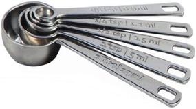 img 1 attached to 🥄 Premium Set of 5 Le Creuset Stainless Steel Measuring Spoons for Accurate Culinary Measurements