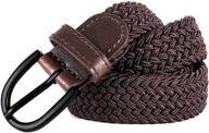 👦 x-small boys' junior braided elastic stretch belts - enhancing your accessories logo