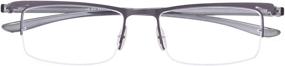 img 2 attached to Stylish & Lightweight Half Rim Reading Glasses: BFOCO 3 Pairs Eyeglasses for Men and Women