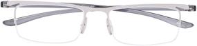 img 1 attached to Stylish & Lightweight Half Rim Reading Glasses: BFOCO 3 Pairs Eyeglasses for Men and Women