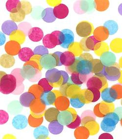 img 4 attached to 🎉 TECCA Confetti - Colorful Tissue Paper Circles for Birthdays, Weddings, Baby Showers, Arts & Crafts, Packaging, and More! Premium Quality and Specially Crafted.