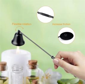 img 3 attached to 🕯️ XIGAOBEAR 3 in 1 Candle Tools Set - Candle Snuffer, Wick Trimmer, and Dipper - Black Color - Ideal Candle Accessory Kit for Candle Lovers with Gift Packaging