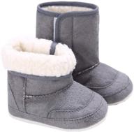 👣 cozy and secure winter boots for dejian baby boys and girls: soft sole, anti-slip, newborn to toddler snow boots logo