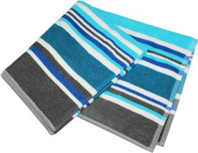 img 1 attached to COTTON CRAFT 6 Pack Striped Towels