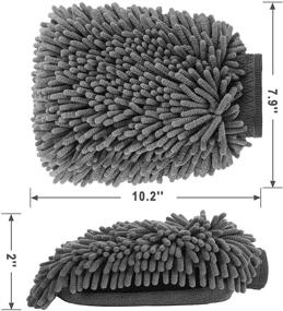 img 2 attached to Рукавица для автомойки из микрофибры без ворса