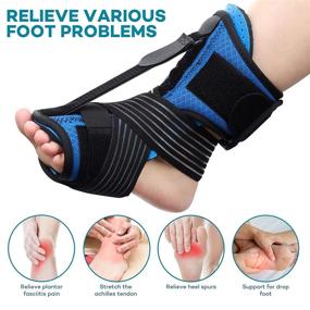 img 3 attached to Night Splint for Plantar Fasciitis, Brace Splints for Plantar Fasciitis Relief, Plantar Fasciitis Bandage, Sock for Foot Pain Relief, Protect Sole and Reduce Plantar Fasciitis