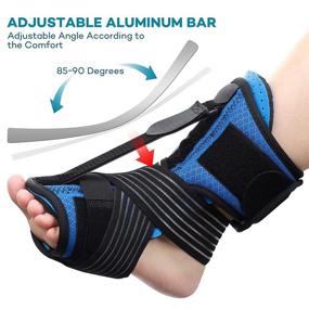 img 1 attached to Night Splint for Plantar Fasciitis, Brace Splints for Plantar Fasciitis Relief, Plantar Fasciitis Bandage, Sock for Foot Pain Relief, Protect Sole and Reduce Plantar Fasciitis