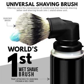 img 3 attached to LEGACY SHAVE Evolution Shave Brush for Wet Shave | Easily Attaches to Most Shaving Cream & Gel Cans | Provides a Smooth and Refreshing Shave Experience with Any Razor Type | Ideal Safety Straight Double Edge for Men & Women