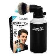 legacy shave evolution shave brush for wet shave | easily attaches to most shaving cream & gel cans | provides a smooth and refreshing shave experience with any razor type | ideal safety straight double edge for men & women logo