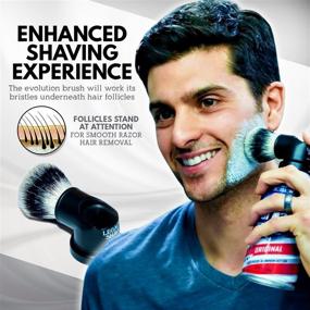 img 2 attached to LEGACY SHAVE Evolution Shave Brush for Wet Shave | Easily Attaches to Most Shaving Cream & Gel Cans | Provides a Smooth and Refreshing Shave Experience with Any Razor Type | Ideal Safety Straight Double Edge for Men & Women