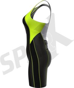 img 2 attached to Sparx Women's Core Triathlon Suit I Tri Race Suit with Built-In Support Bra for Cycling, Swimming, and Running