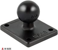 🔌 ram mounts ball adapter with amps plate ram-b-347u - b size 1-inch ball for enhanced seo logo