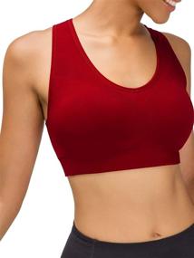 img 2 attached to 🏋️ FITTIN Racerback Sports Bras for Women - High Impact Support with Padded Seamless Design for Yoga, Gym Workout, and Fitness