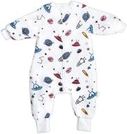 👶 rey & shay early walker sleep sack: 2.5 tog bamboo baby & toddler sleeping bag - sleeves & feet, 12-24 months logo