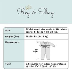 img 3 attached to 👶 Rey & Shay Early Walker Sleep Sack: 2.5 TOG Bamboo Baby & Toddler Sleeping Bag - Sleeves & Feet, 12-24 Months